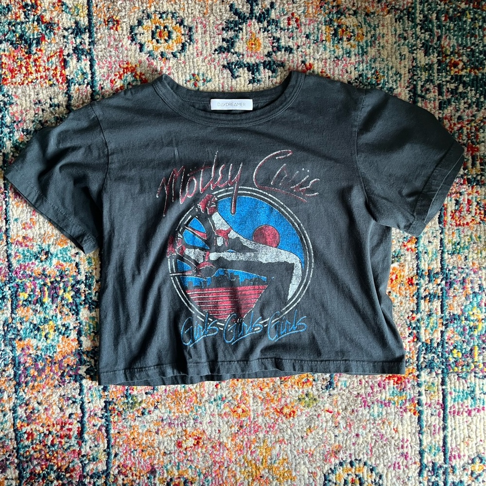 Daydreamer Motley Crue Cropped Tee